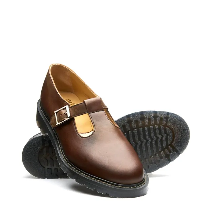 Women Solovair Mary Jane Shoes Gaucho Crazy Horse Mary Jane Shoe