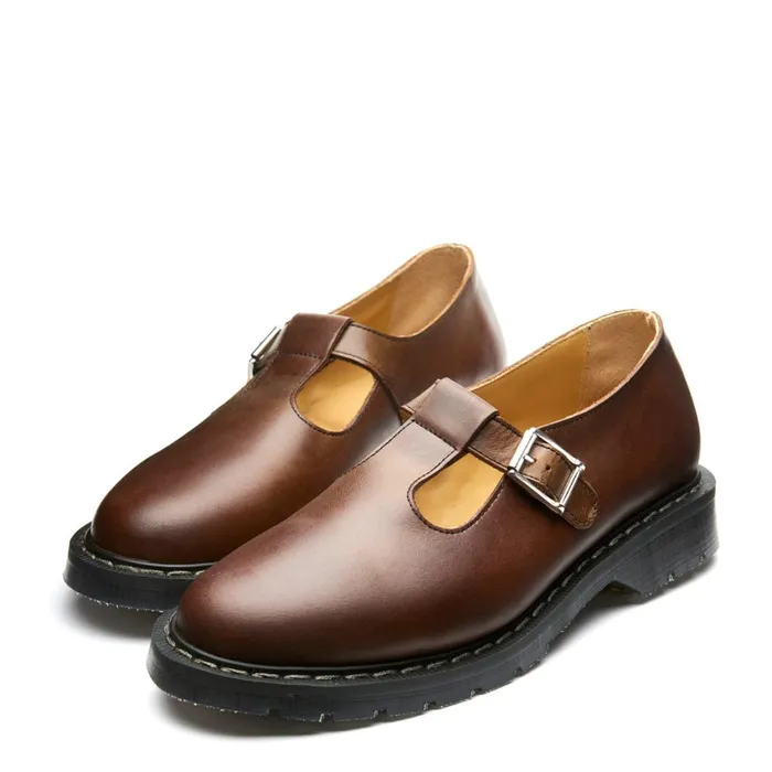 Women Solovair Mary Jane Shoes Gaucho Crazy Horse Mary Jane Shoe
