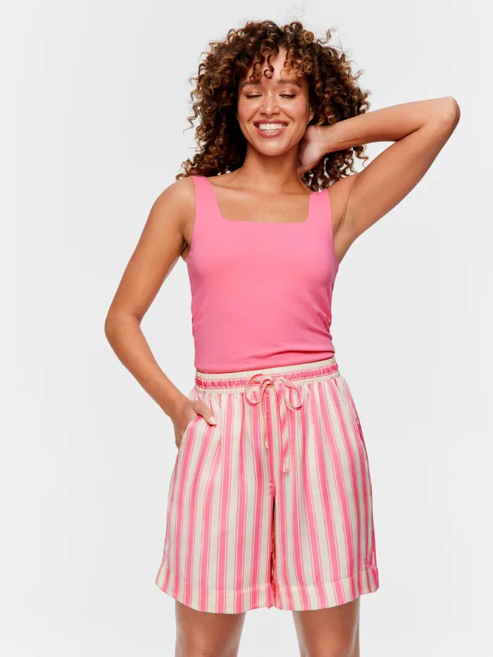 Women Stripe Satin Long Short Multi Peter Alexander Satin