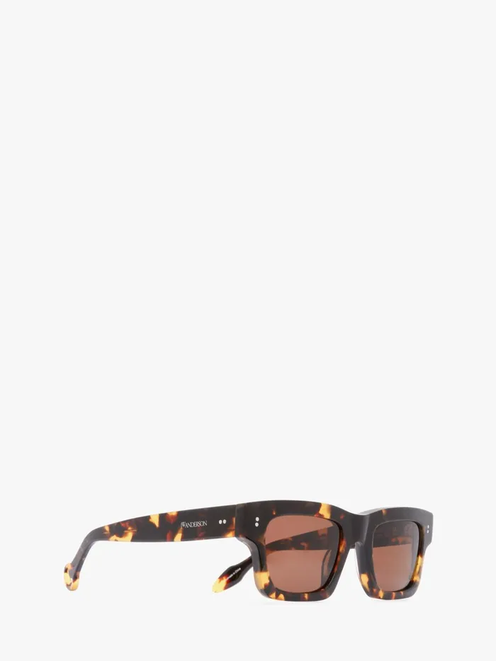 Women SUNGLASSES JW Anderson WAYFARER SUNGLASSES Dark Brown