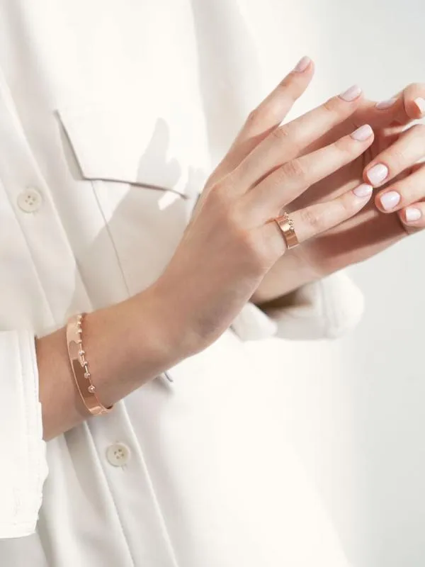 Women Swarovski Crystal Studded Ring 8211 Rose Gold CHARLES and KEITH Rings Women Swarovski Crystal Studded Ring 8211 Rose Gold CHARLES and KEITH Rings