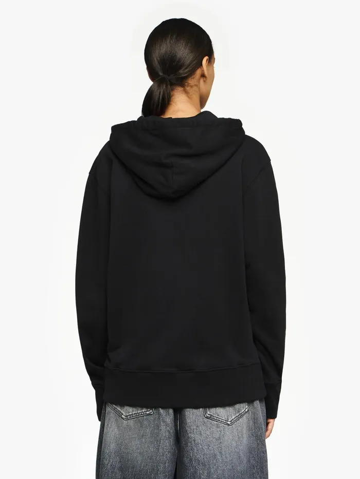 Women Sweatshirt and Hoodies JW Anderson CLASSIC LOGO EMBROIDERY HOODIE Black