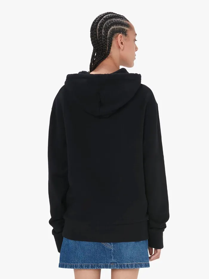 Women Sweatshirt and Hoodies JW Anderson HOODIE WITH LOGO EMBROIDERY Black Women Sweatshirt and Hoodies JW Anderson HOODIE WITH LOGO EMBROIDERY Black