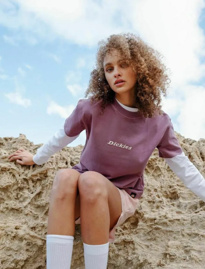 Women TShirts and Tops Dickies Loretto TShirt Purple Gumdrop