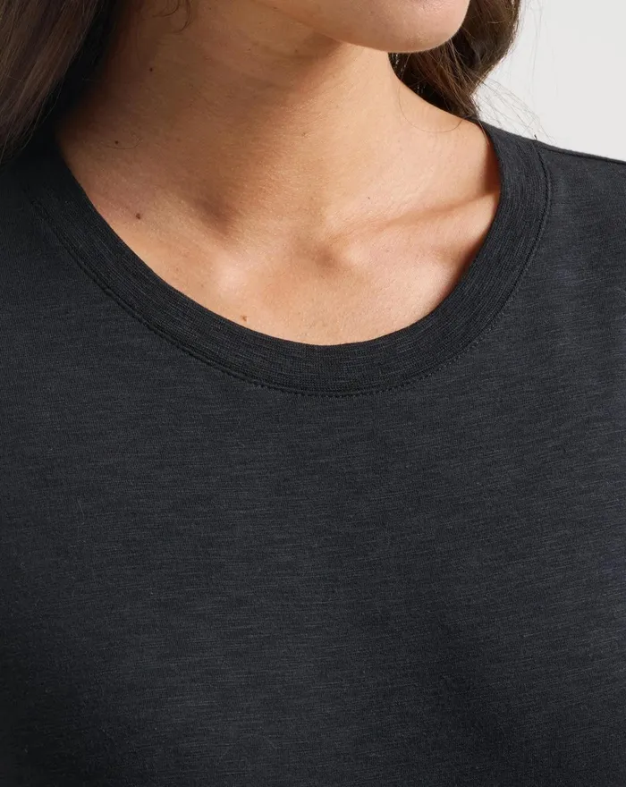 Women Tees TravisMathew CLOUD JERSEY TEE Black