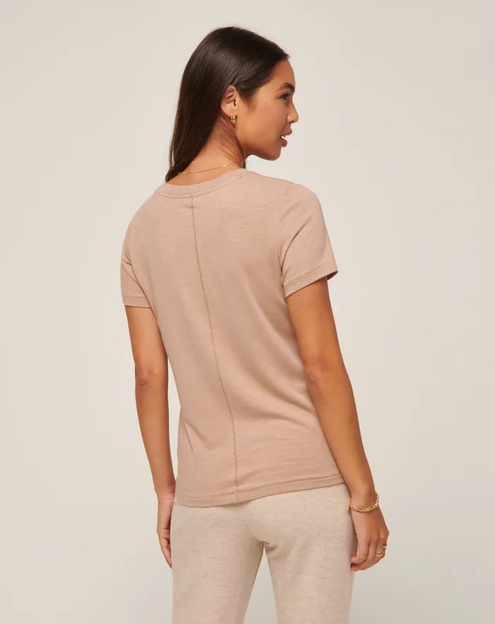 Women Tees TravisMathew CLOUD JERSEY TEE Natural