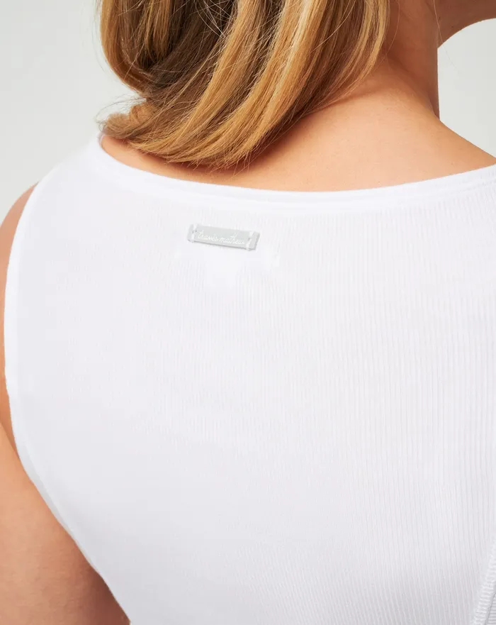 Women Tees TravisMathew CLOUD RIB HADLEY TANK White