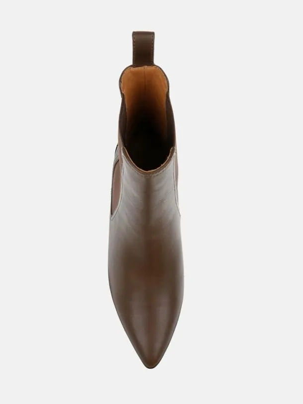 Women TEGAN Brown Clergerie Ankle Boots