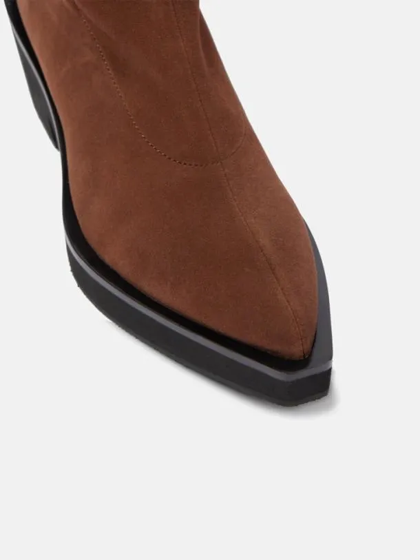 Women TENNY Suede Stretch Brown Clergerie Boots and High Boots