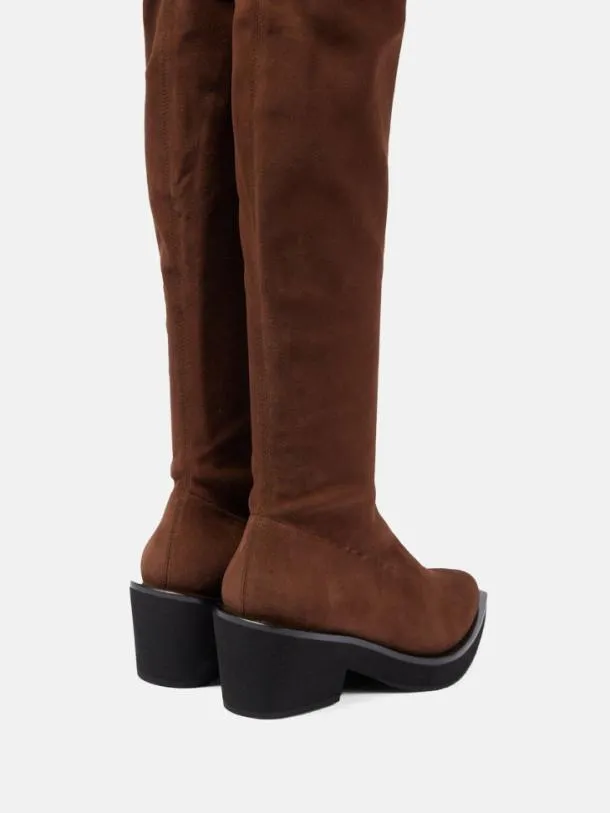 Women TENNY Suede Stretch Brown Clergerie Boots and High Boots