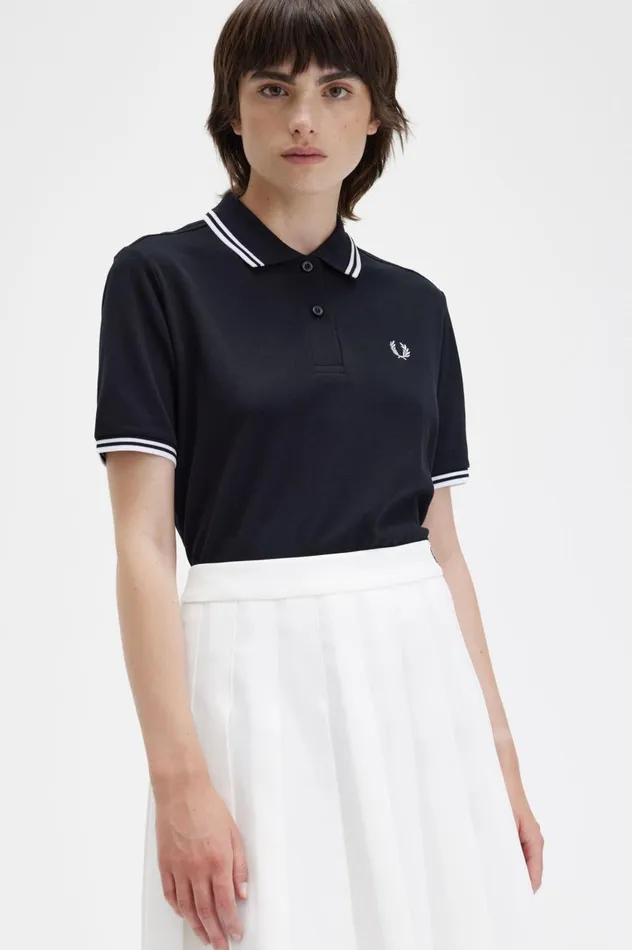 Women The ShirtG3600 Blackwhite Fred Perry The Fred Perry Shirt