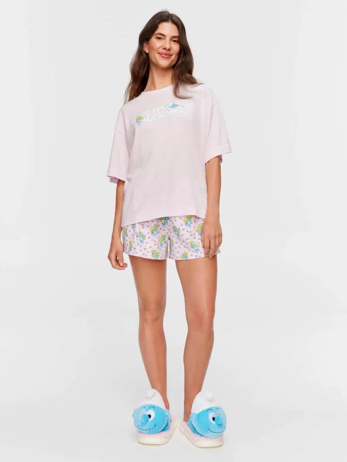 Women The Smurfs Tee Pink Peter Alexander Tops