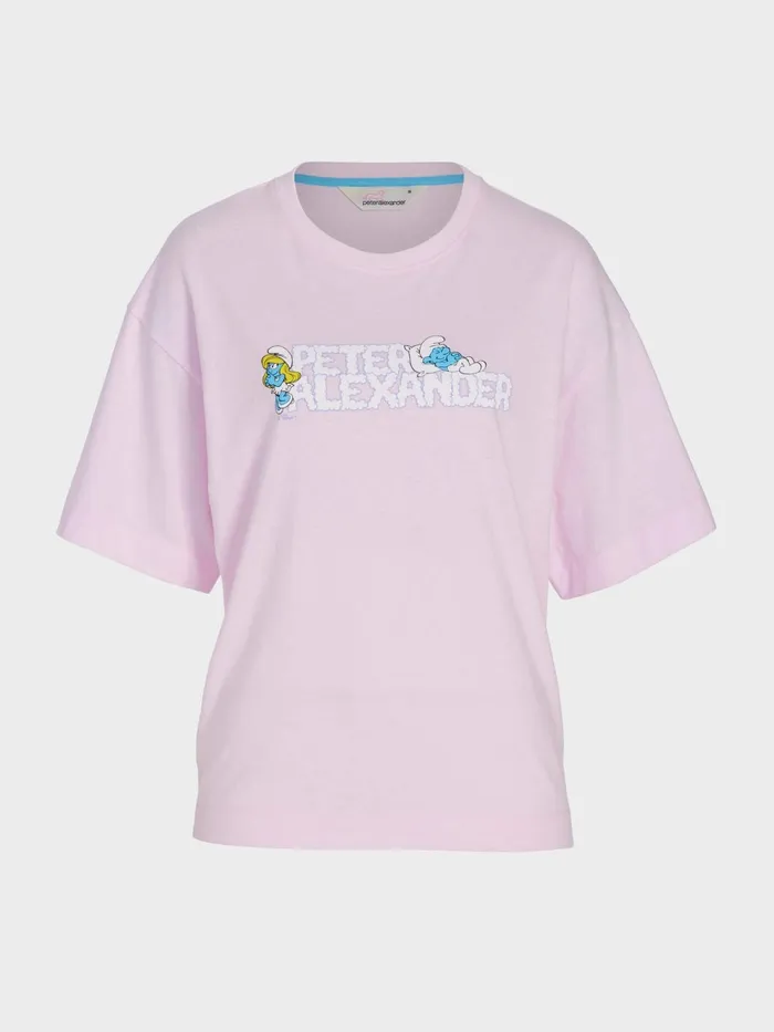 Women The Smurfs Tee Pink Peter Alexander Tops