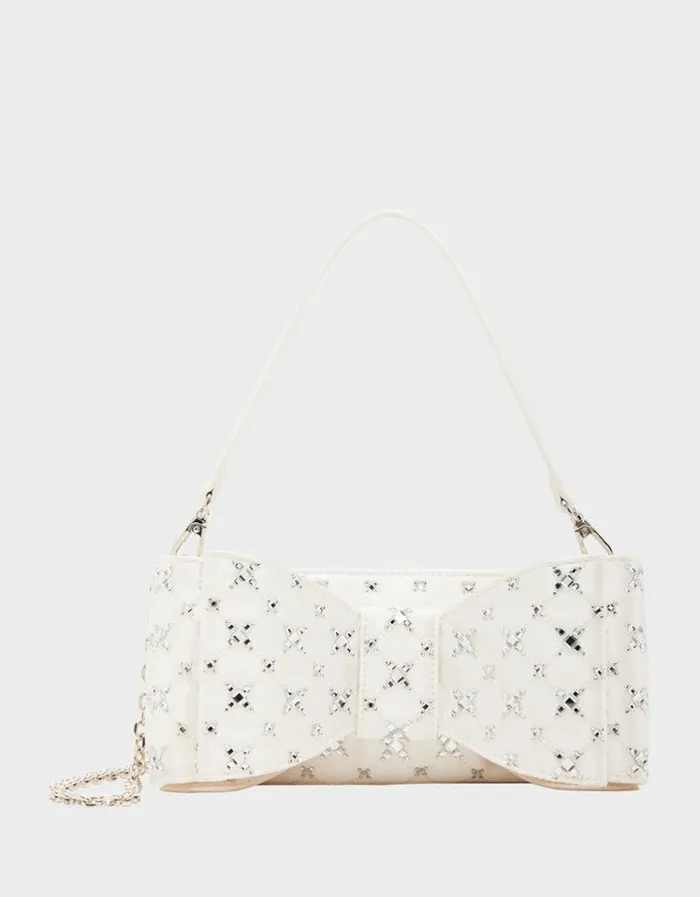 Women TIE THE KNOT BOW BAG IVORY Ivory Betsey Johnson