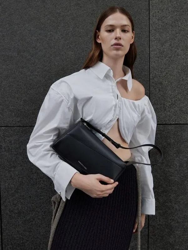 Women Trin Shoulder Bag 8211 Noir CHARLES and KEITH Shoulder Bags