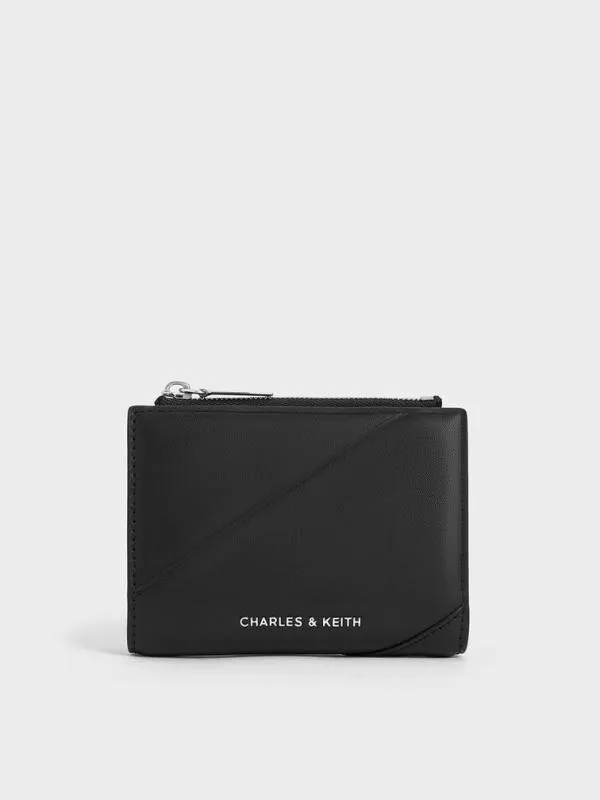 Women Trin StitchTrim Wallet 8211 Noir CHARLES and KEITH Small Wallets