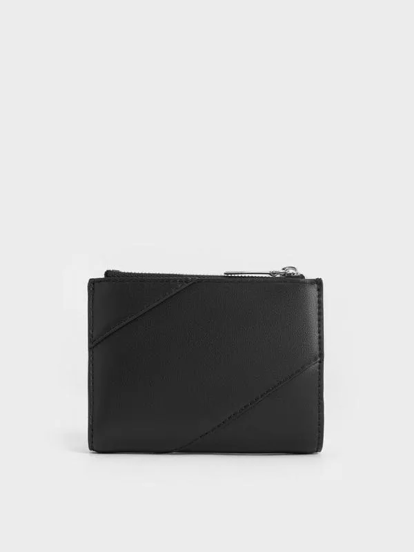 Women Trin StitchTrim Wallet 8211 Noir CHARLES and KEITH Small Wallets