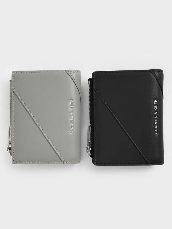 Women Trin StitchTrim Wallet 8211 Noir CHARLES and KEITH Small Wallets