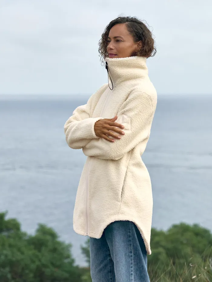Women UMI FullZip White Foam Didriksons Spring Jackets