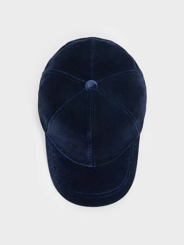 Women Velvet Cap 8211 Dark Blue CHARLES and KEITH Hair Accessories