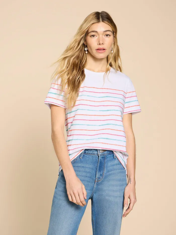 Women White Stuff Clothing ABBIE STRIPE TEE