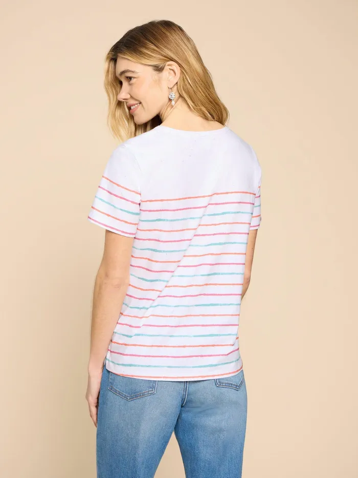 Women White Stuff Clothing ABBIE STRIPE TEE Women White Stuff Clothing ABBIE STRIPE TEE