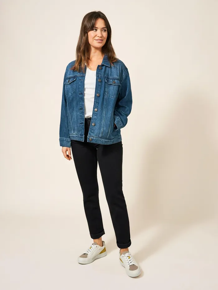 Women White Stuff Clothing Dayton Denim Cotton Jacket Women White Stuff Clothing Dayton Denim Cotton Jacket