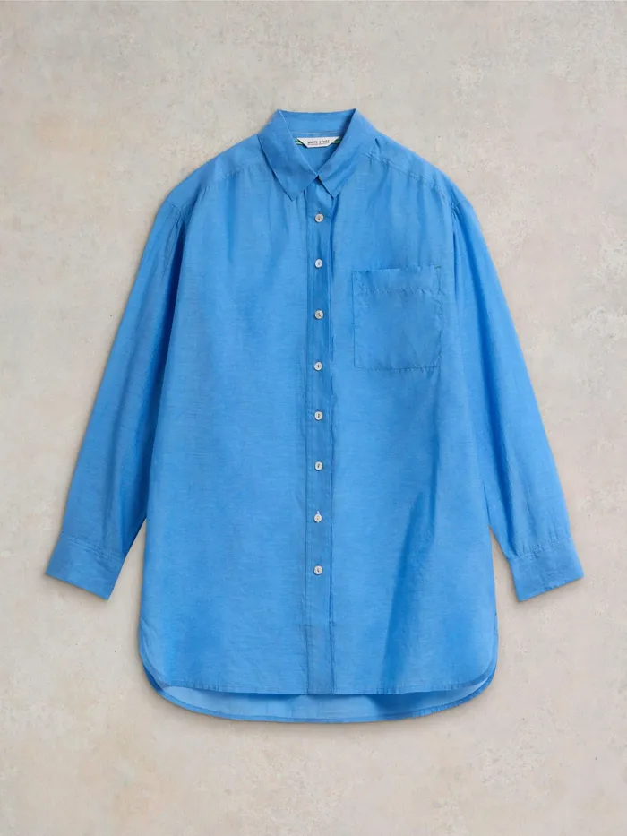 Women White Stuff Clothing Delilah Cotton Silk Shirt
