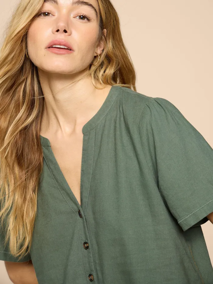 Women White Stuff Clothing Ferne Linen Blend Shirt Women White Stuff Clothing Ferne Linen Blend Shirt