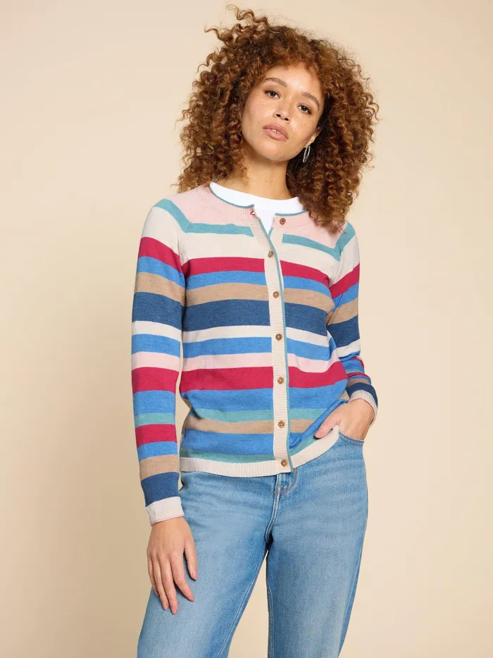 Women White Stuff Clothing LULU STRIPED CARDI