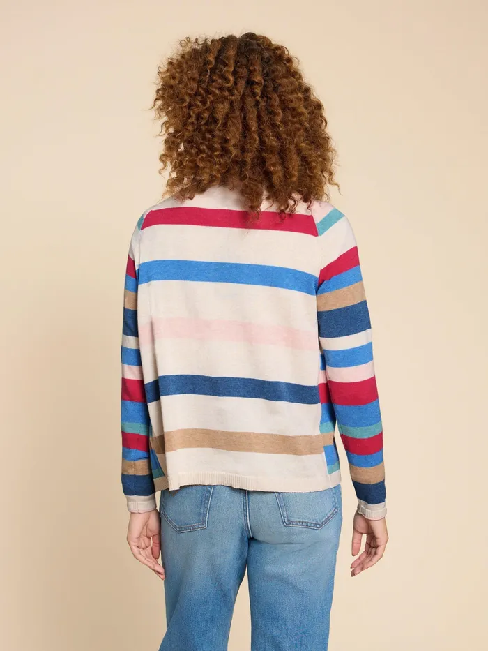 Women White Stuff Clothing LULU STRIPED CARDI Women White Stuff Clothing LULU STRIPED CARDI
