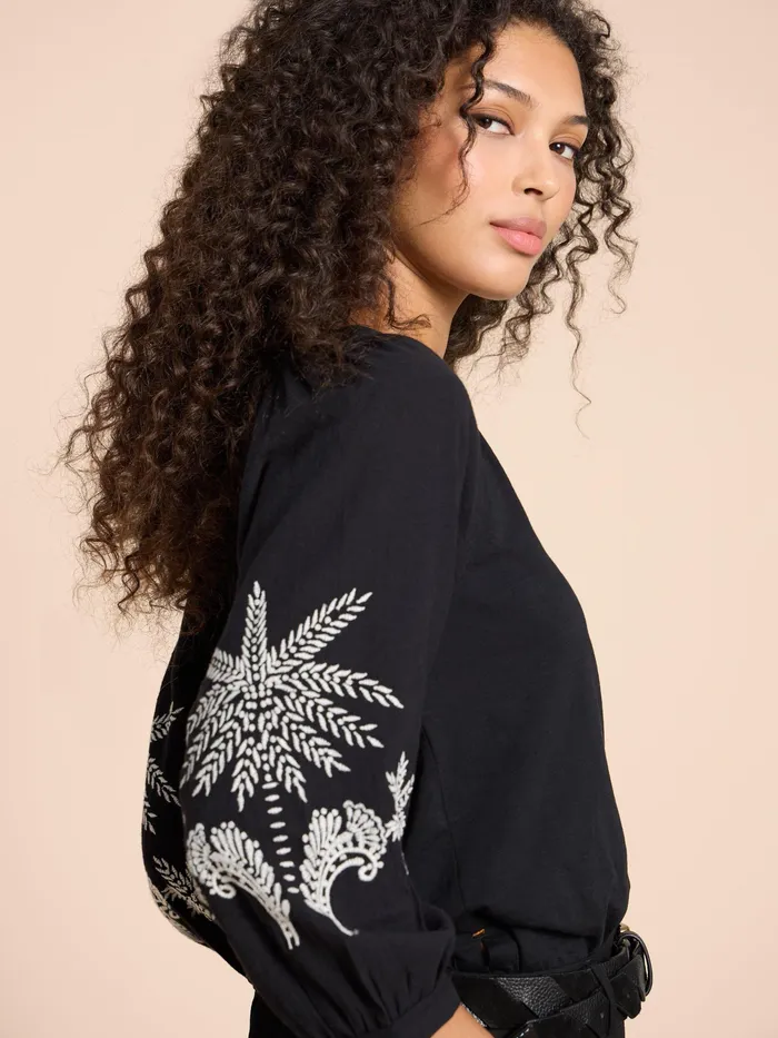 Women White Stuff Clothing MILLIE MIX EMBROIDERED TOP Women White Stuff Clothing MILLIE MIX EMBROIDERED TOP