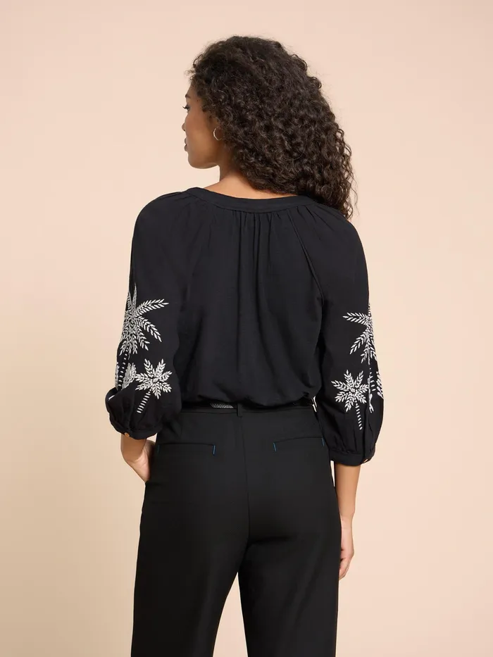 Women White Stuff Clothing MILLIE MIX EMBROIDERED TOP Women White Stuff Clothing MILLIE MIX EMBROIDERED TOP