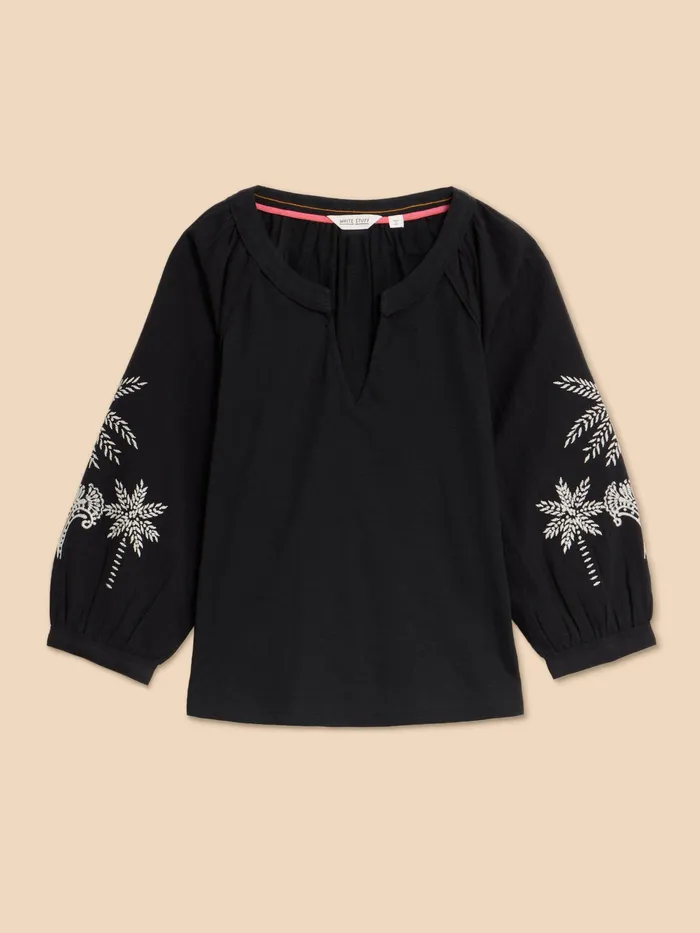 Women White Stuff Clothing MILLIE MIX EMBROIDERED TOP Women White Stuff Clothing MILLIE MIX EMBROIDERED TOP