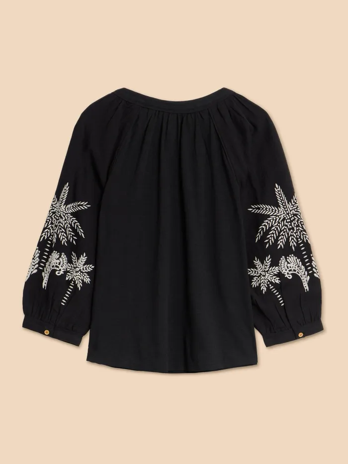 Women White Stuff Clothing MILLIE MIX EMBROIDERED TOP Women White Stuff Clothing MILLIE MIX EMBROIDERED TOP