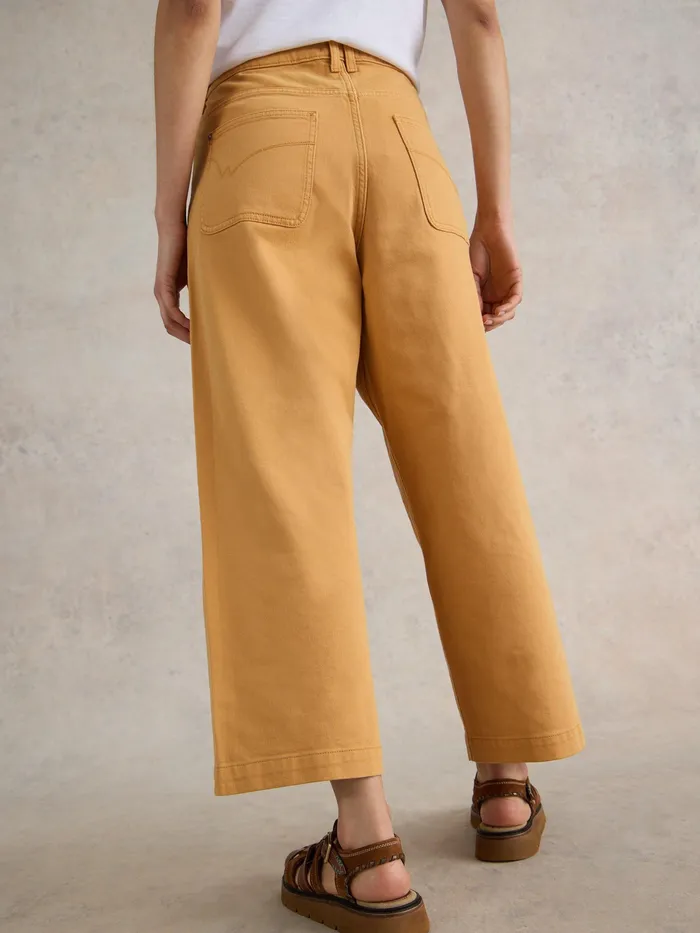 Women White Stuff Clothing Tia Wide Leg Crop Jean