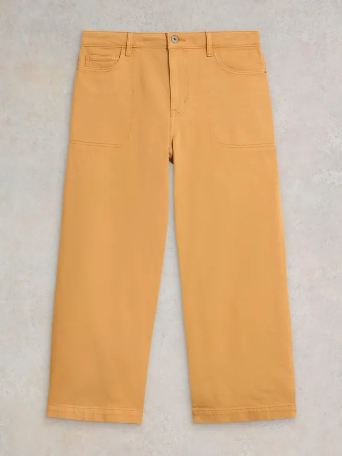 Women White Stuff Clothing Tia Wide Leg Crop Jean