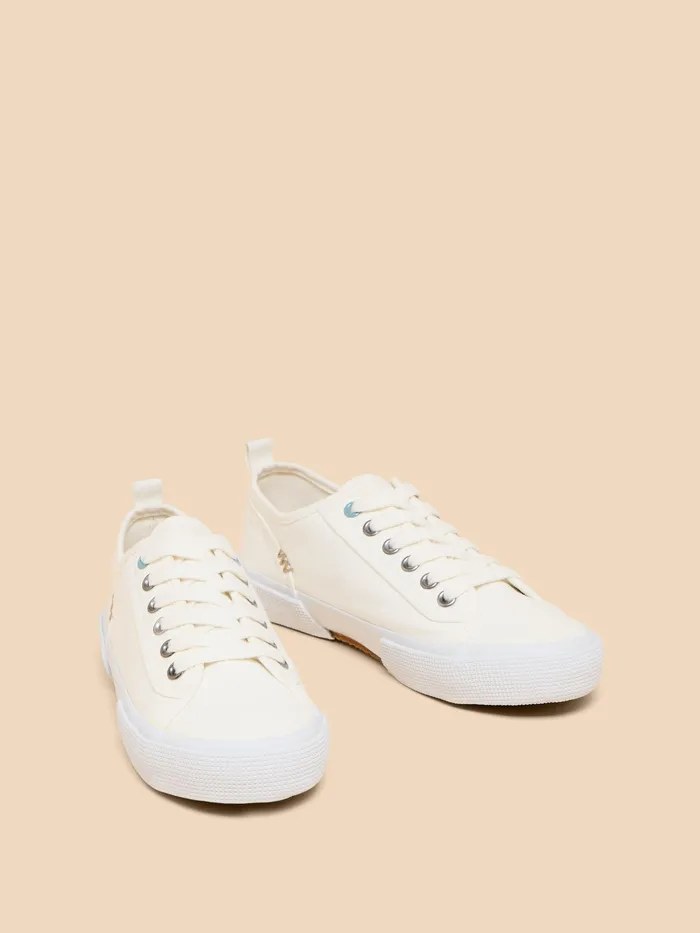 Women White Stuff Footwear Pippa Canvas Lace Up Trainer
