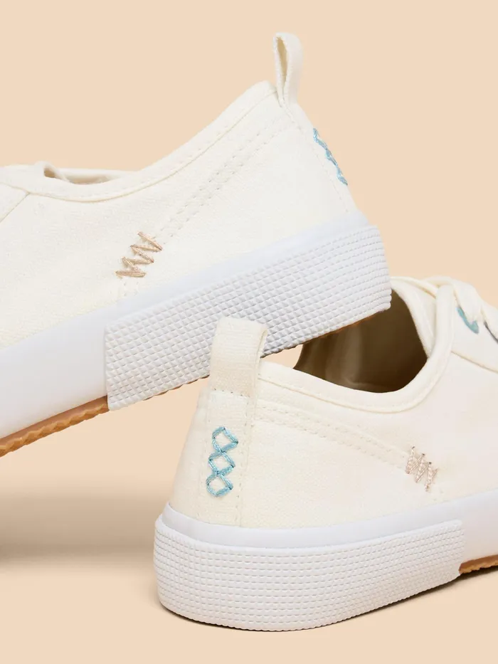 Women White Stuff Footwear Pippa Canvas Lace Up Trainer