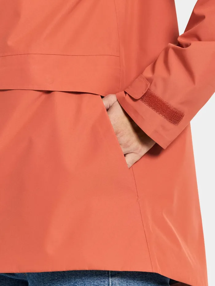 Women Wide Jacket Brique Red Didriksons Spring Jackets
