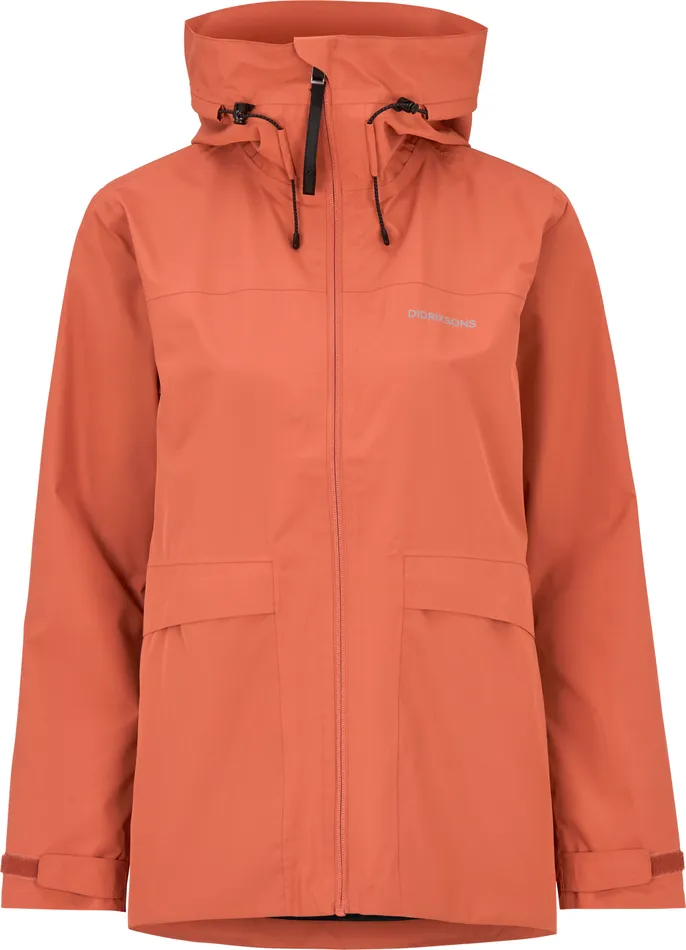 Women Wide Jacket Brique Red Didriksons Spring Jackets