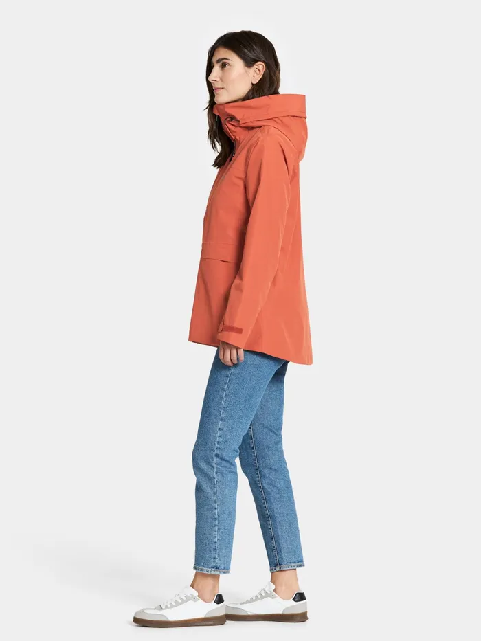 Women Wide Jacket Brique Red Didriksons Spring Jackets