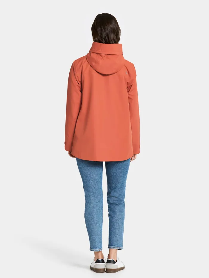 Women Wide Jacket Brique Red Didriksons Spring Jackets