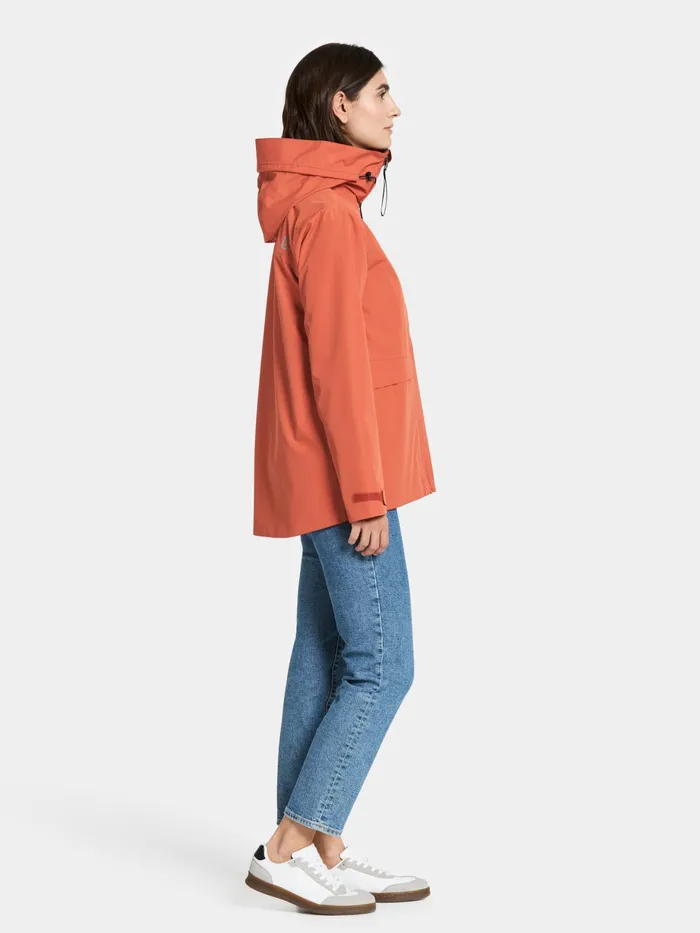 Women Wide Jacket Brique Red Didriksons Spring Jackets