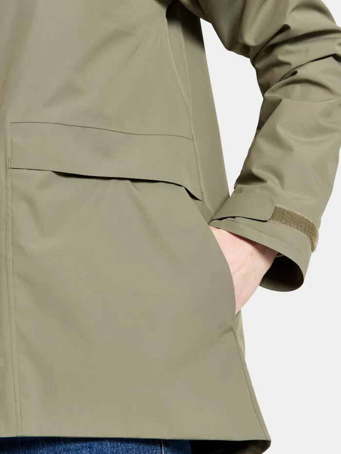 Women Wide Jacket Mistel Green Didriksons Spring Jackets