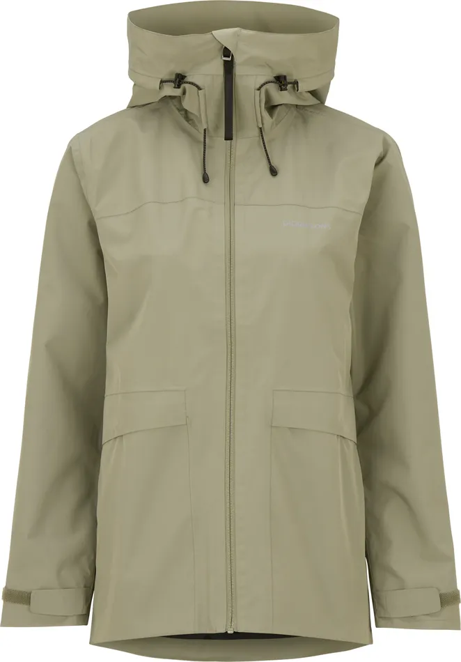 Women Wide Jacket Mistel Green Didriksons Spring Jackets