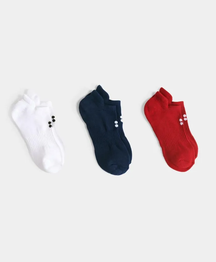 Women Workout Trainer Socks 3 Pack Vine Red Sweaty Betty Underwear
