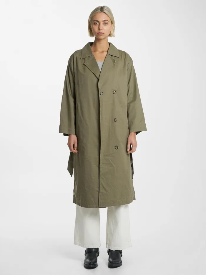 Womens Adrianna Trench Coat Aloe Thrills Jackets