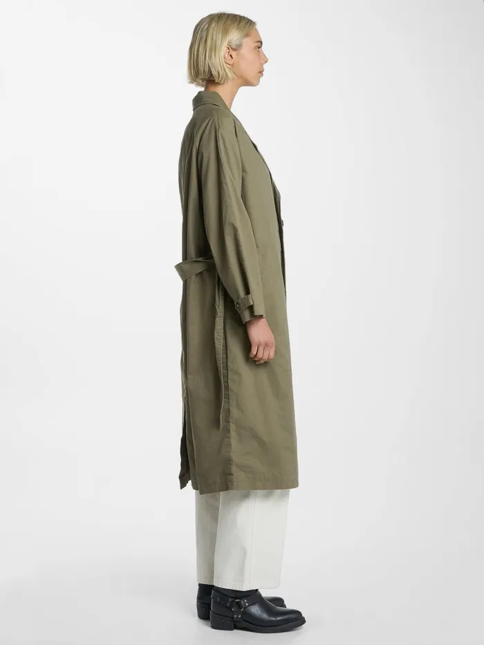 Womens Adrianna Trench Coat Aloe Thrills Jackets