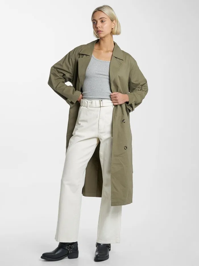 Womens Adrianna Trench Coat Aloe Thrills Jackets
